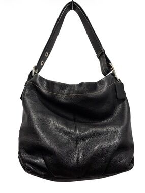 Coach Black Leather Hobo shoulder body bag F15064